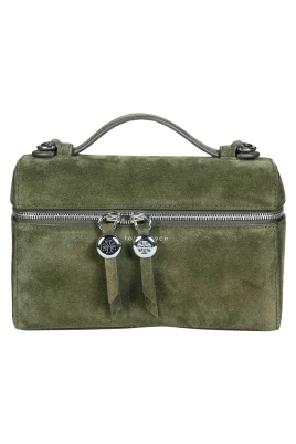 Romy Suede Slim Top Handle