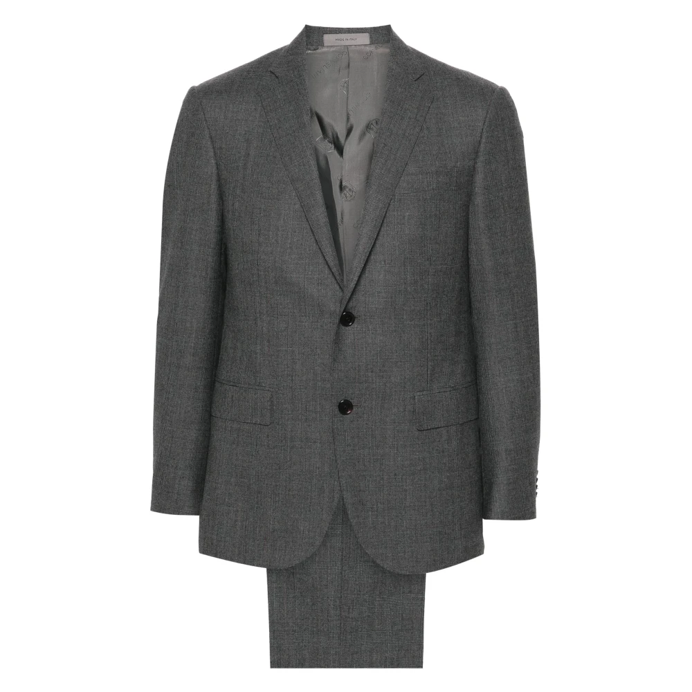 Corneliani Luxe Wol Kasjmier Pak Gray Heren