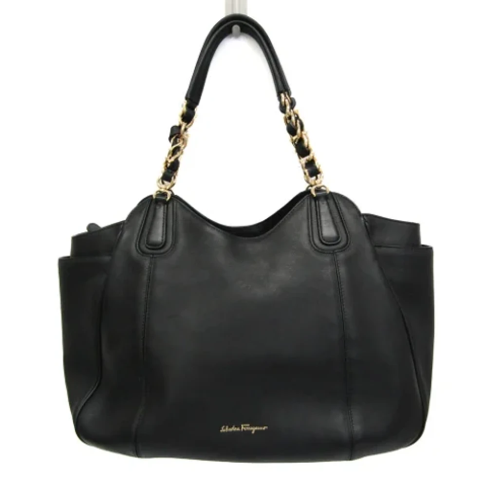 Salvatore Ferragamo Pre-owned Leather totes Black Dames