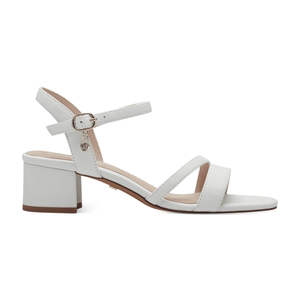 S.oliver Women's White Elegant Flat Sandals