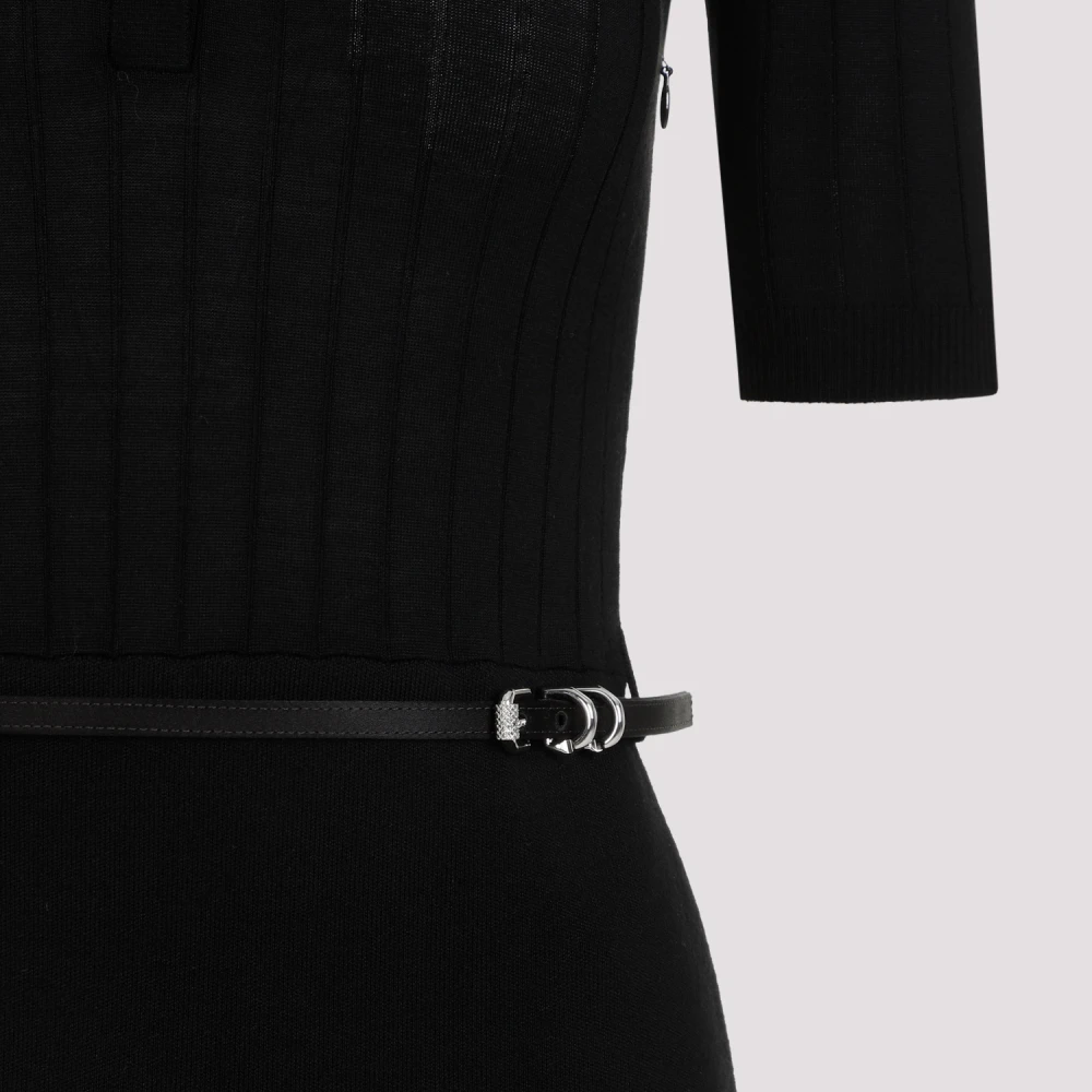 Givenchy Voyou Riem Lange Polo Jurk Black Dames