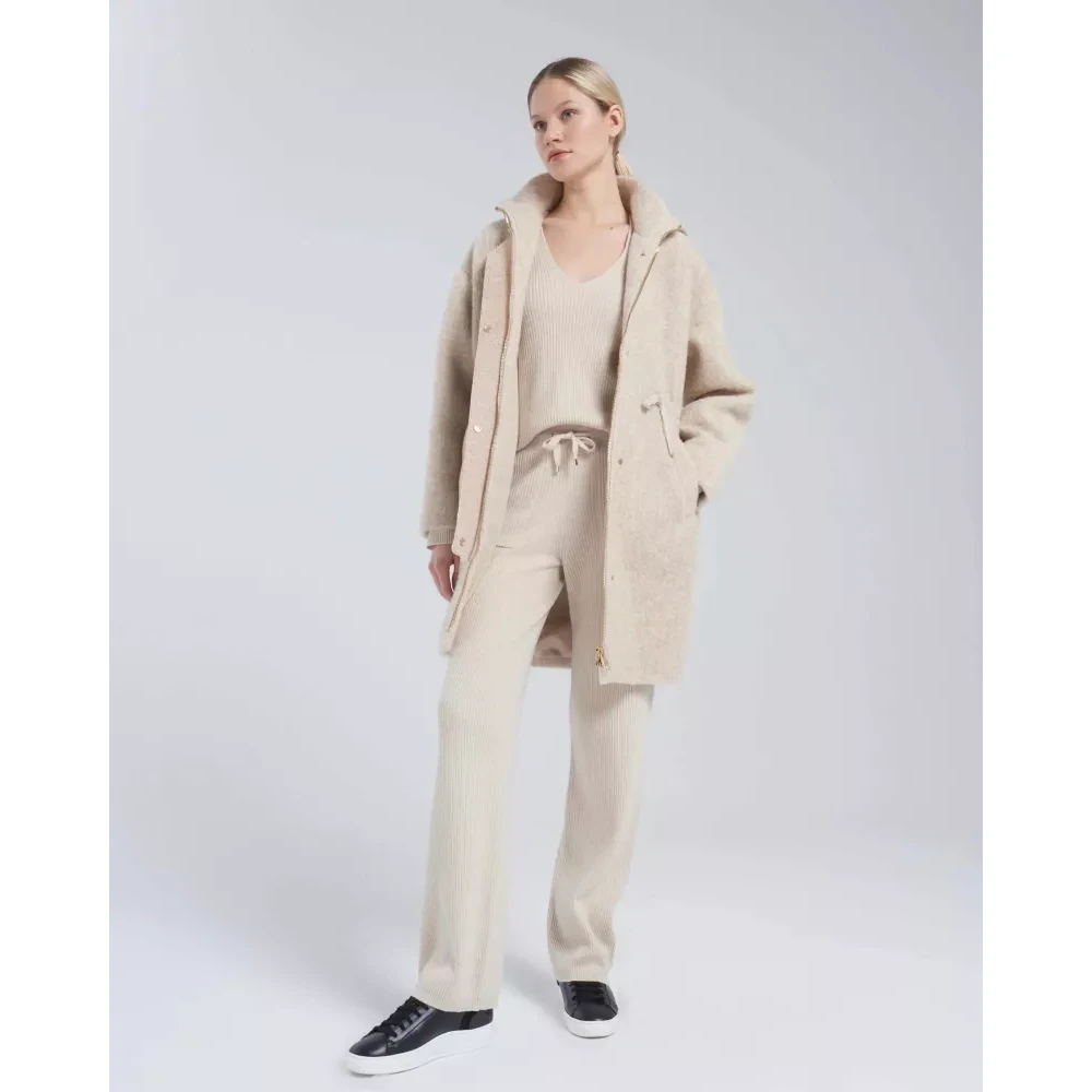 Lorena Antoniazzi Wol Kasjmier Trui Beige Dames