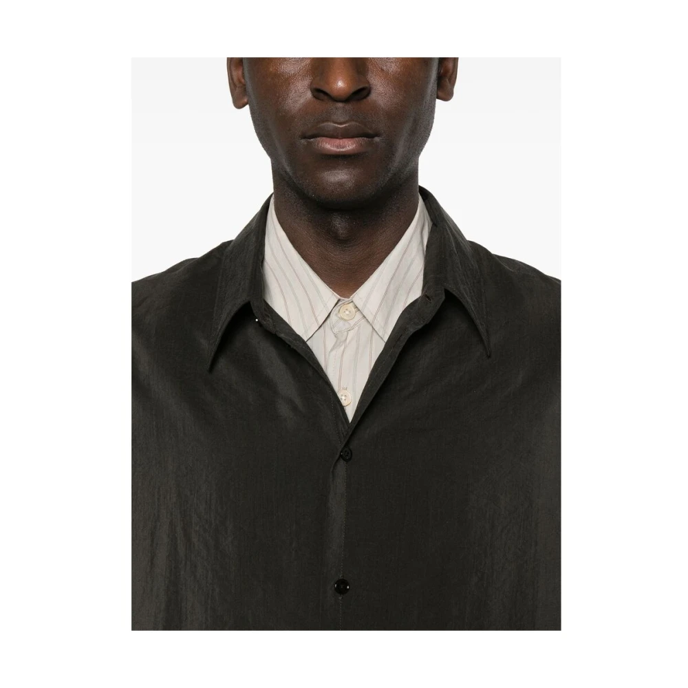 Lemaire Casual Overhemd in Diverse Kleuren Brown Heren