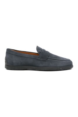 blue-suede-penny-bar-flat-shoes