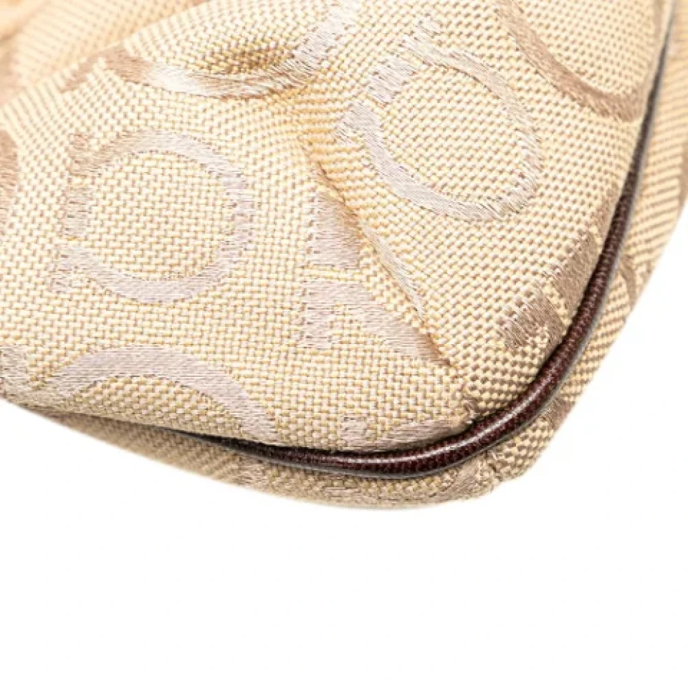 Salvatore Ferragamo Pre-owned Canvas handbags Brown Dames