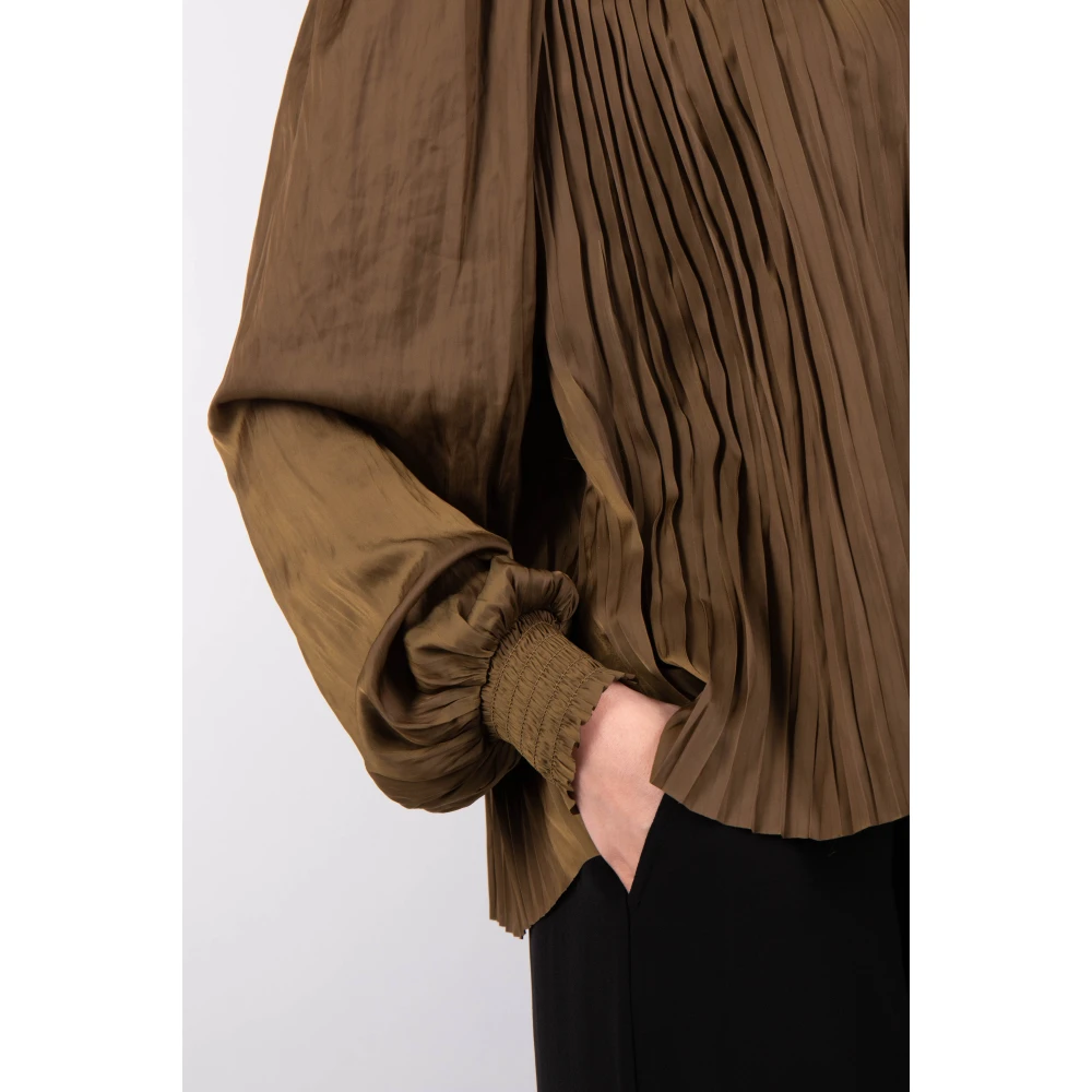 Ulla Johnson Leah Olive Blouse Green Dames