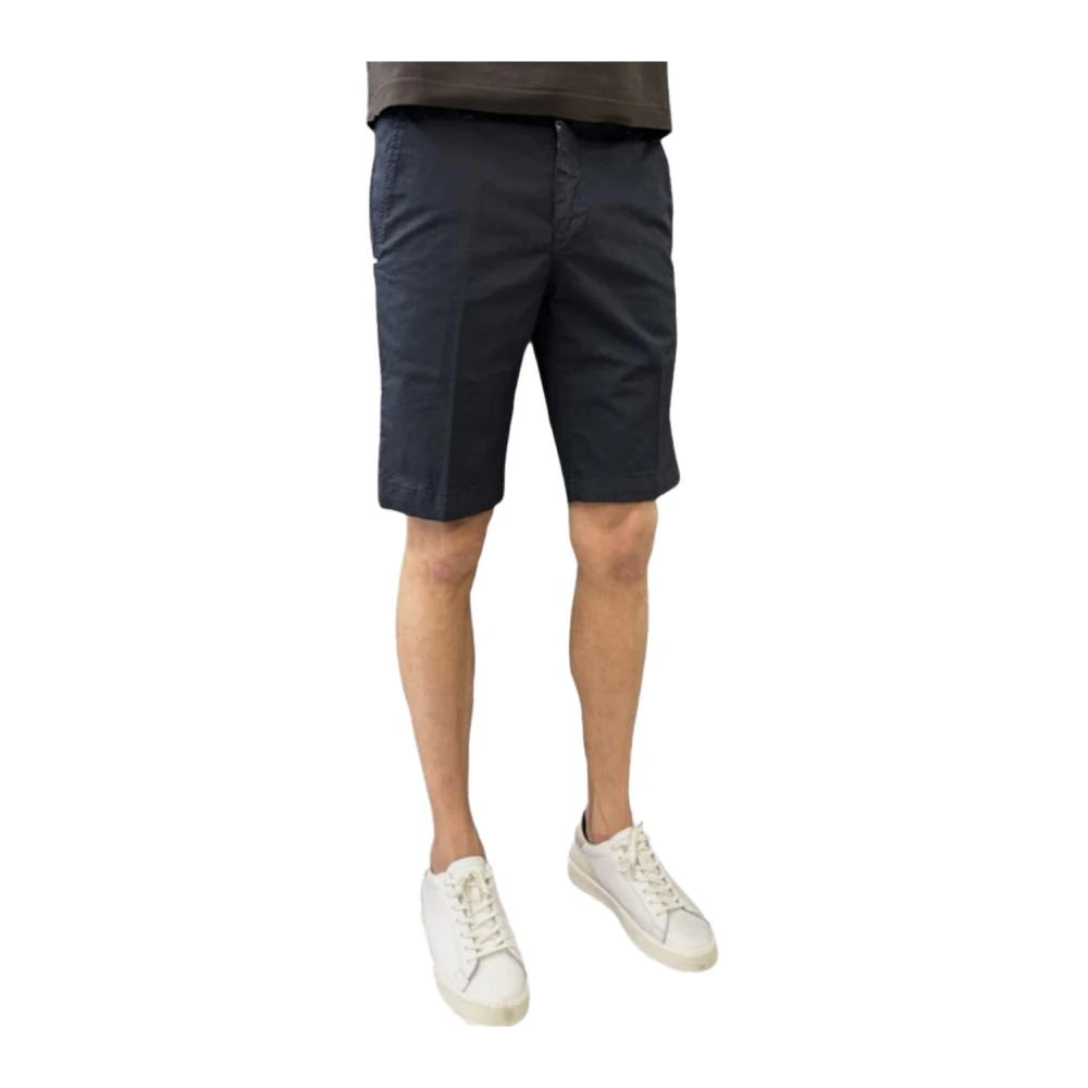 Entre amis Lichte katoenen chino Bermuda shorts Blue Heren