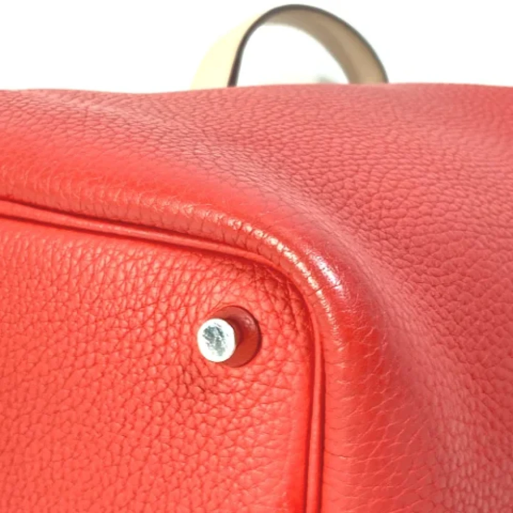 Hermès Vintage Pre-owned Leather hermes-bags Red Dames