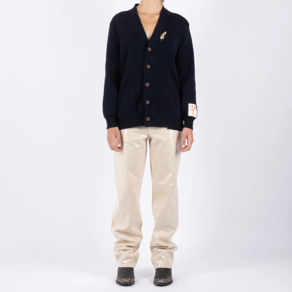 Golden Goose Kim Straight-Leg Jeans Beige Dames