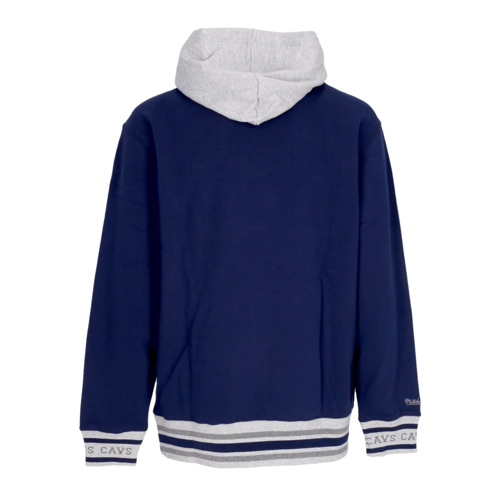 Mitchell & Ness Vintage Logo Fleece Hoodie Michigan Wolverines Blue Heren