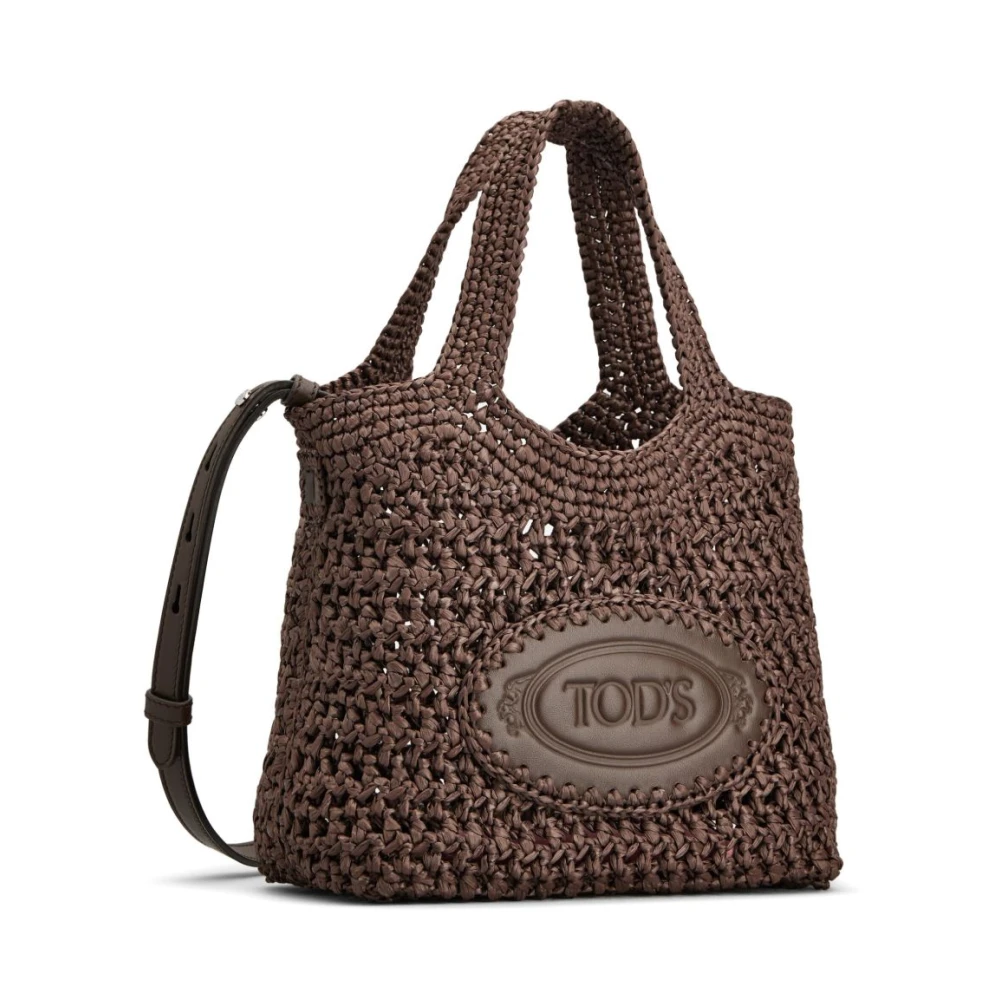TOD'S Bruine Open Top Schoudertas Brown Dames