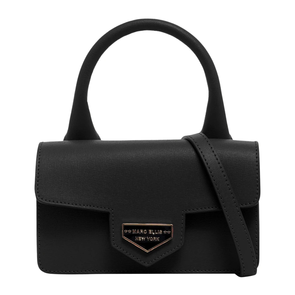 Marc Ellis Zwarte leren handtas Maya SF Black Dames