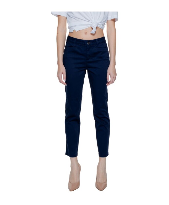 pantalon-cigarette-en-coton-bleu
