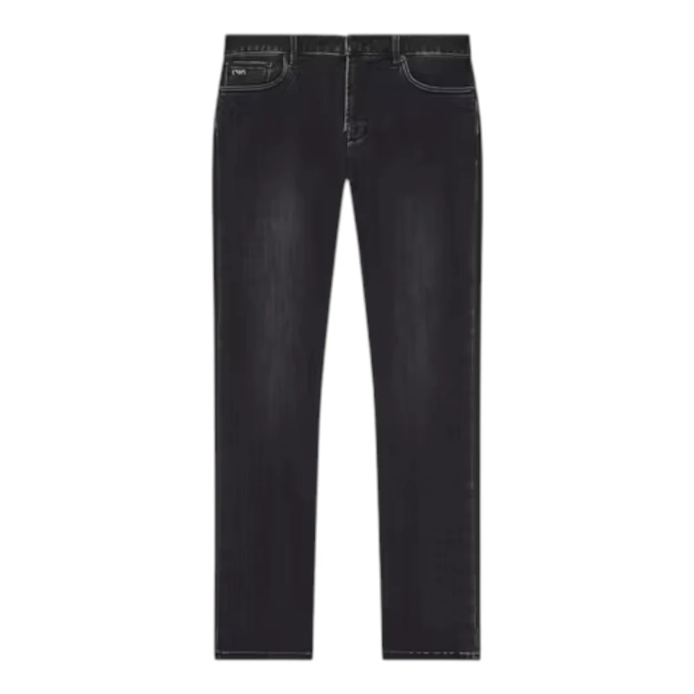 Armani , Slim Fit Jeans, Male, Black, W38 L32, J06 Slim Fit Jeans