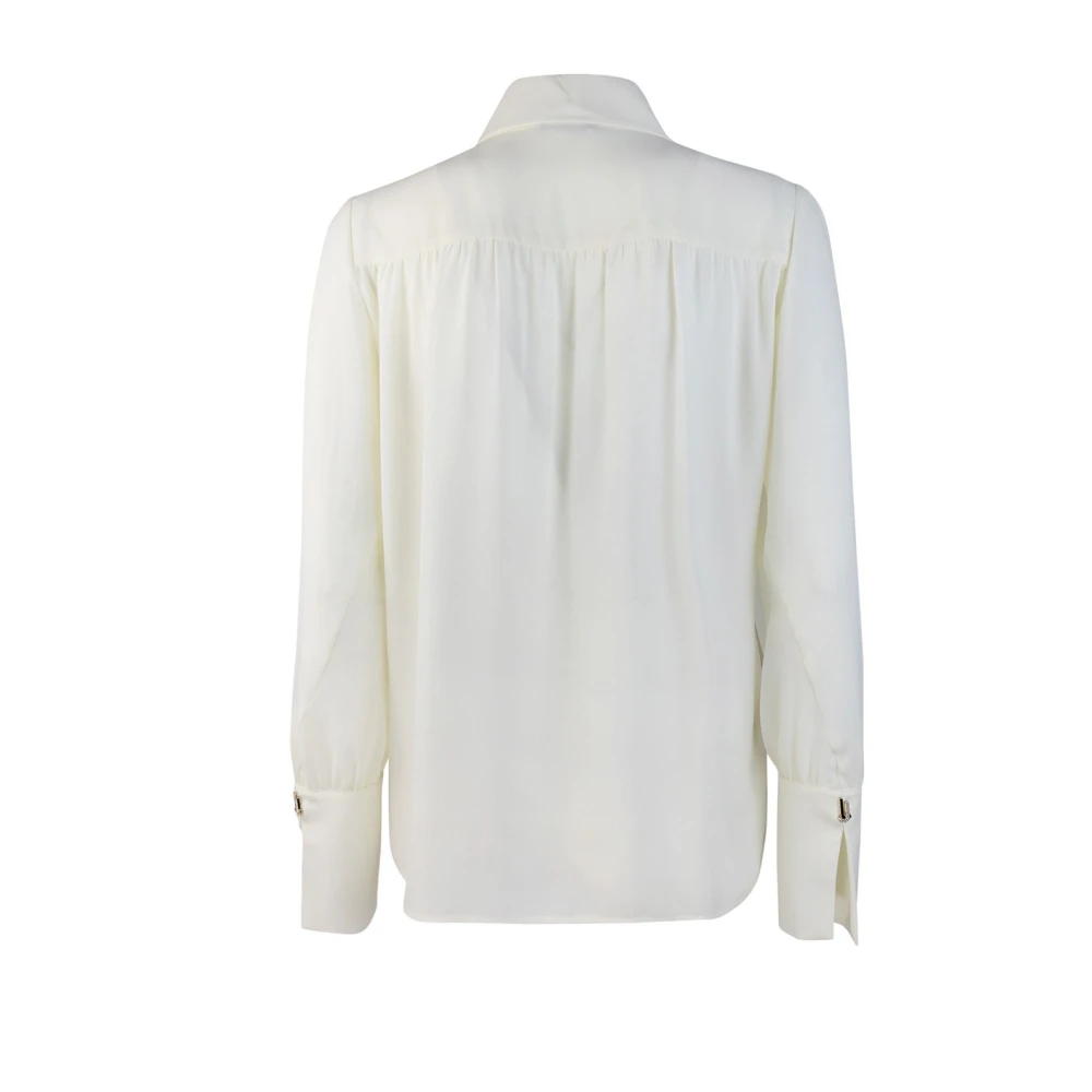 Liu Jo Georgette Franse Kraag Wit Overhemd White Dames
