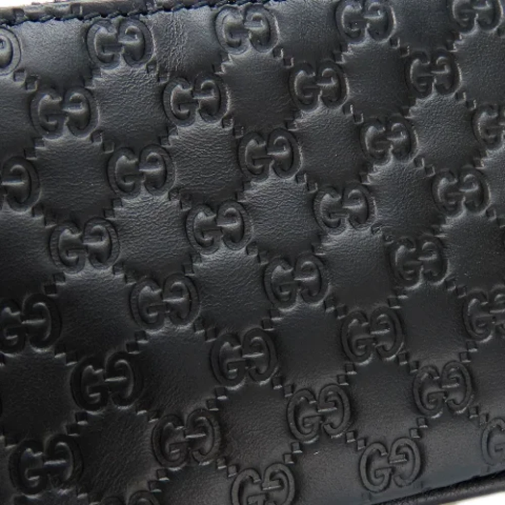 Gucci Vintage Pre-owned Leather wallets Black Dames