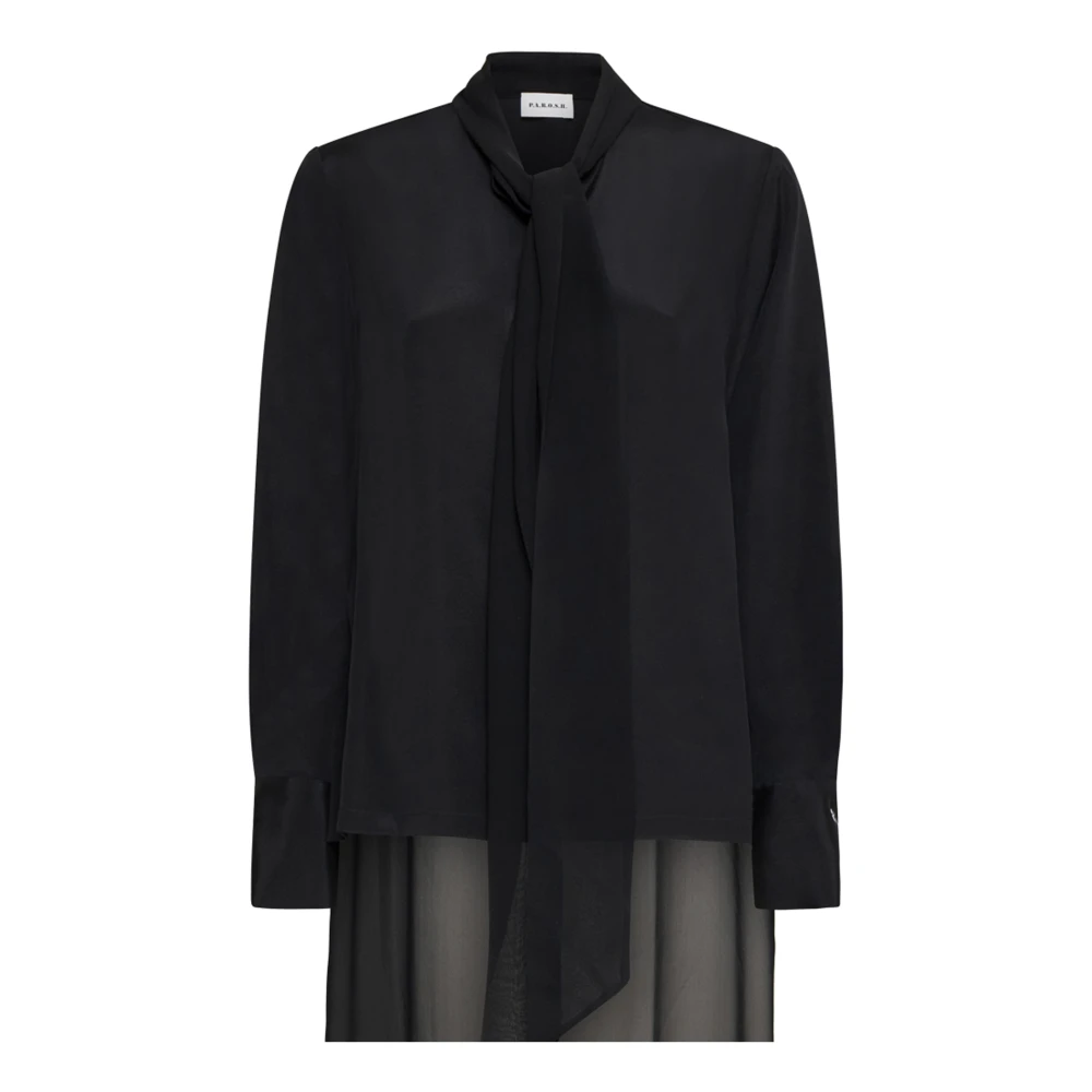 P.a.r.o.s.h. Zwarte Shirt Collectie Black Dames
