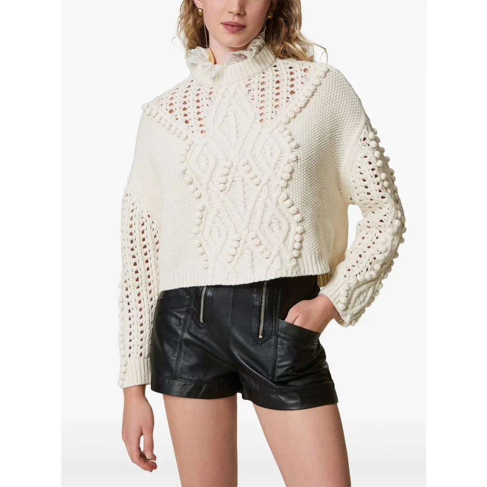 Twinset Sneeuw Trui Beige Dames