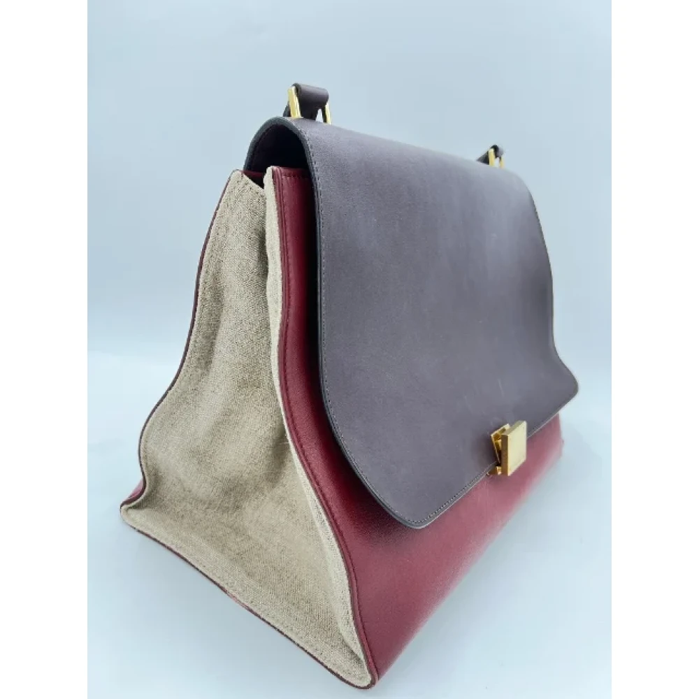 Celine Vintage Pre-owned Leather celine-bags Red Dames