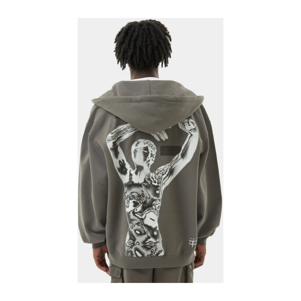 Filling Pieces Zip Hoodie Chrome Gray Heren
