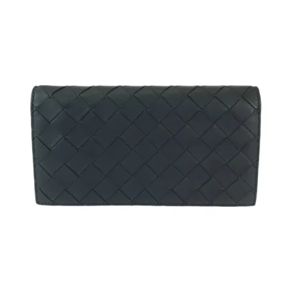 Bottega Veneta Vintage Pre-owned Leather wallets Black Dames