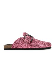 Zapatillas de brillo rosa