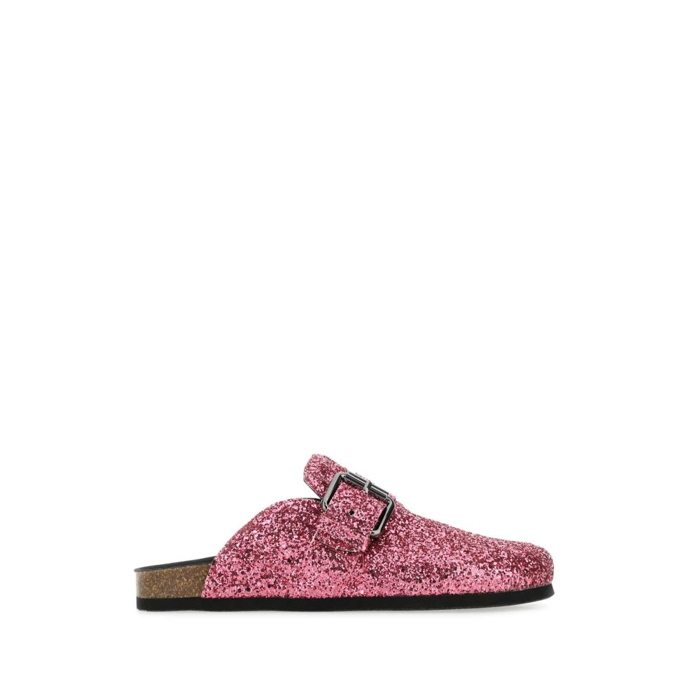 Philosophy Di Lorenzo Serafini Women's Pink Sequin Buckle Mules
