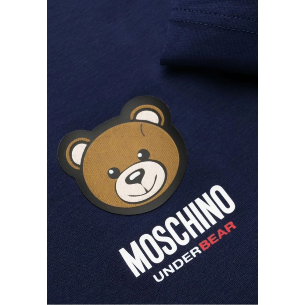 Moschino Heren Underbear Toy T-shirt Blue Heren