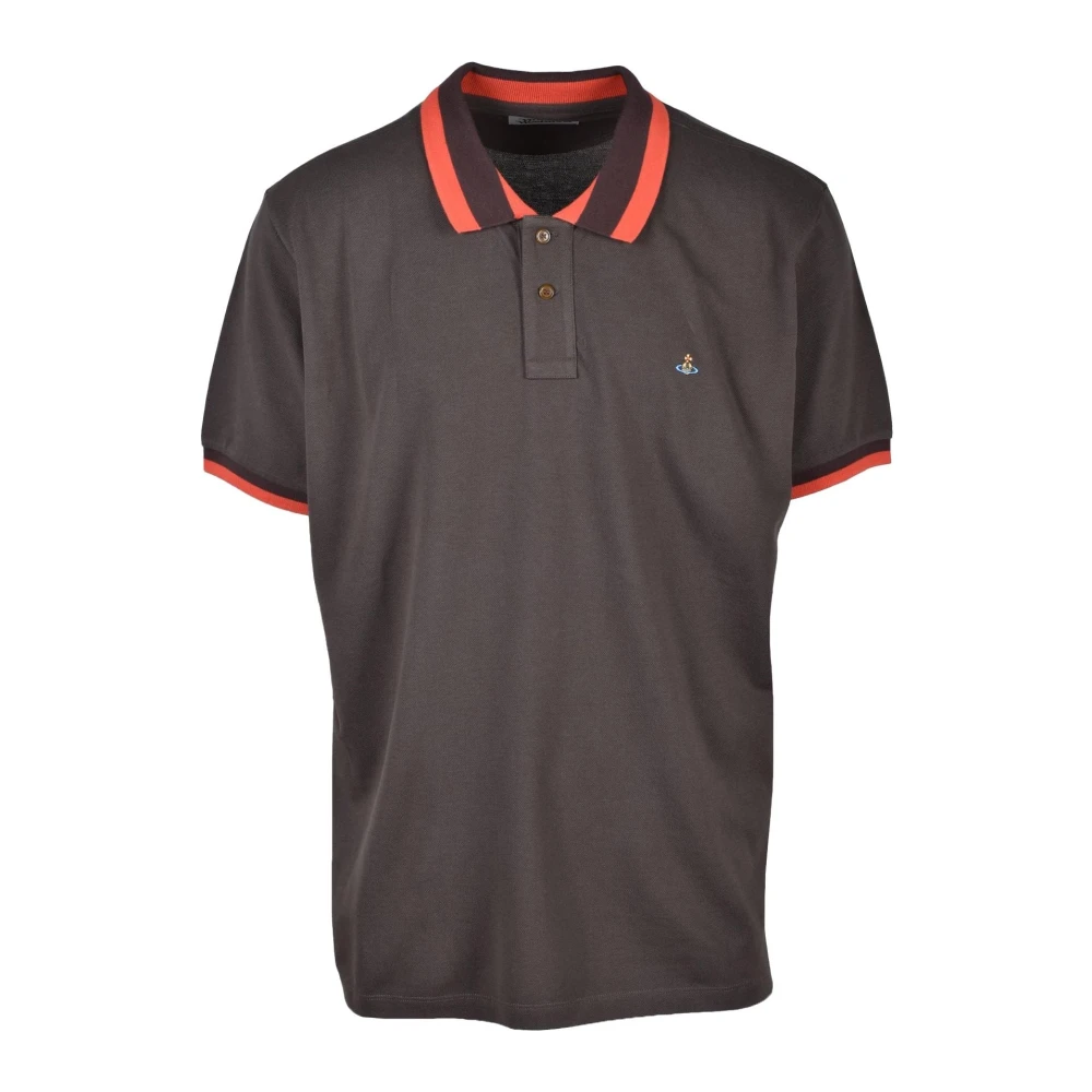 Vivienne Westwood Bomull Polo Skjorta Brown, Herr