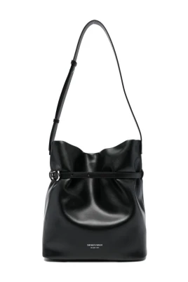 Medium Läder Bucket Bag