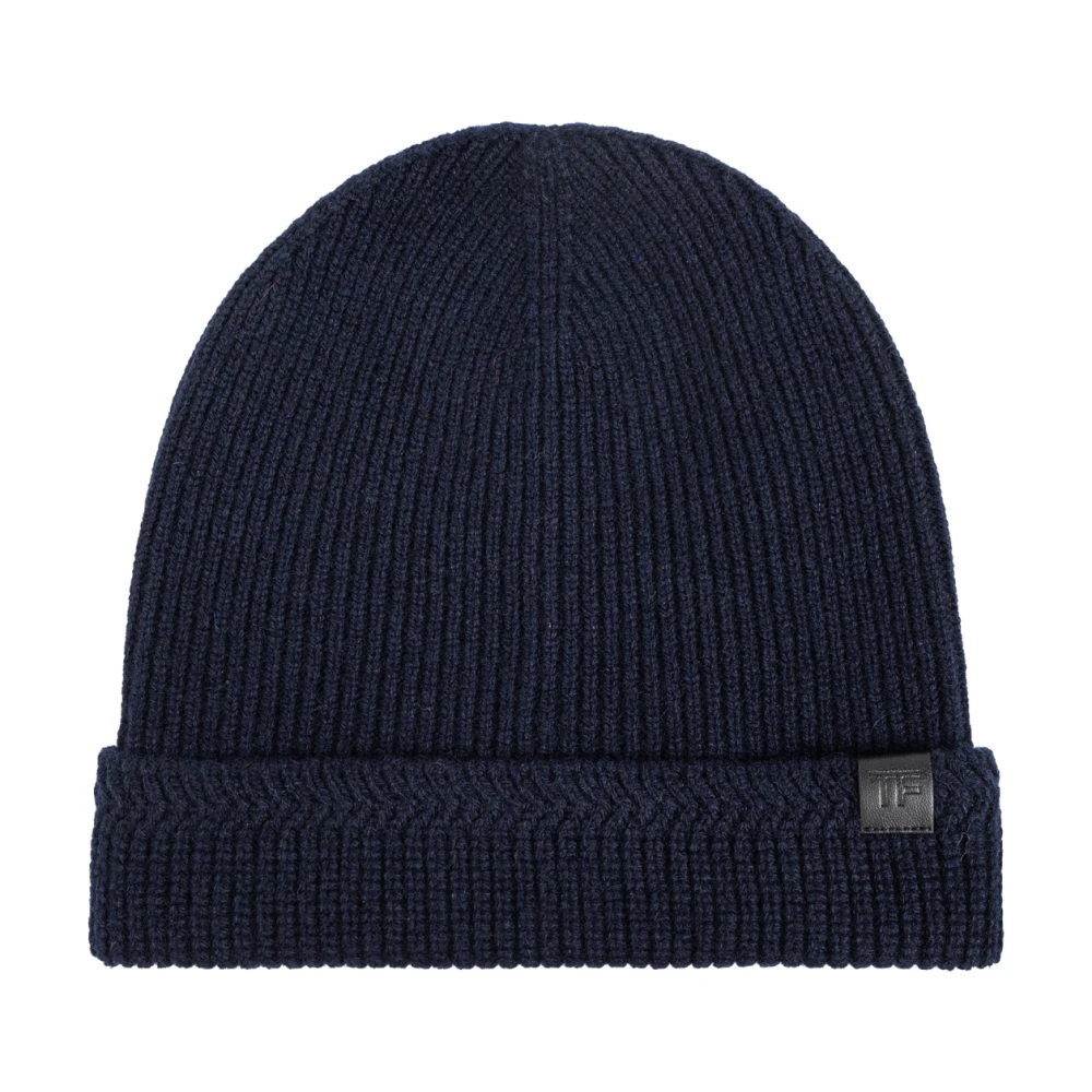 Tom Ford Men's Blue Cap With Logo Patch