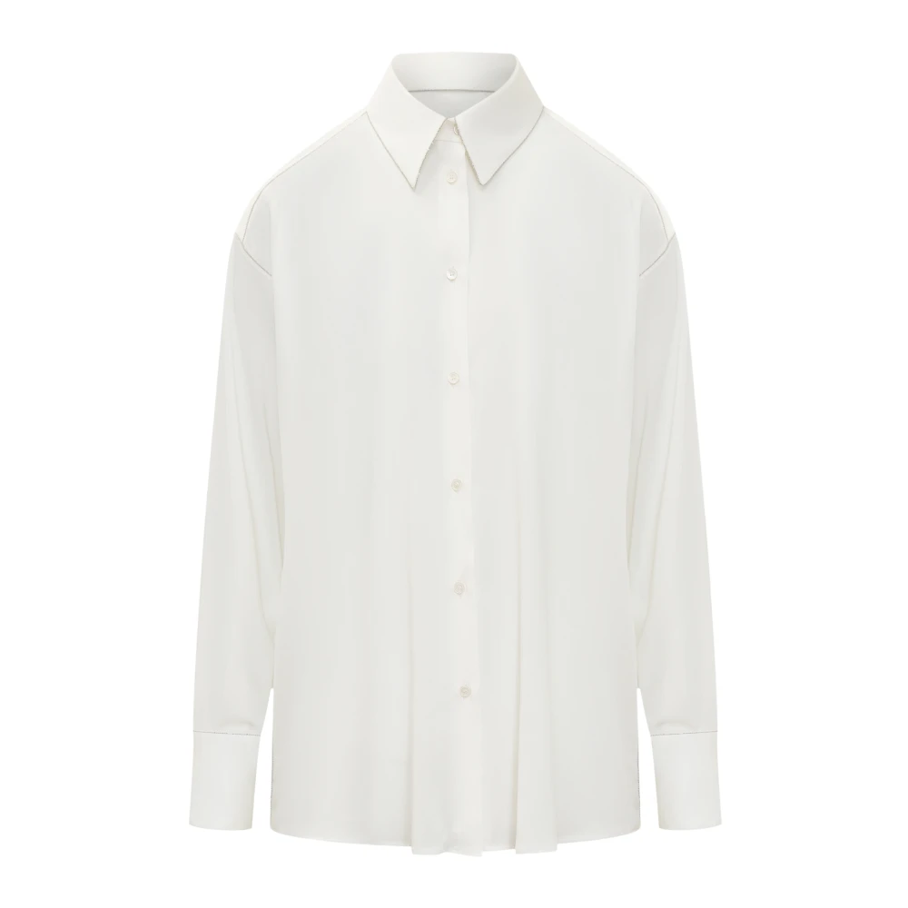 Calvin Klein Merino Wol Rolhals Trui White Heren