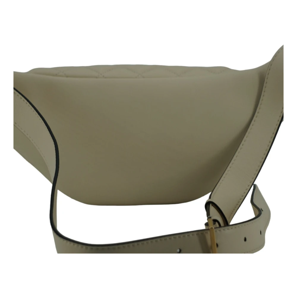Versace Elegante witte leren heuptas Gray Dames