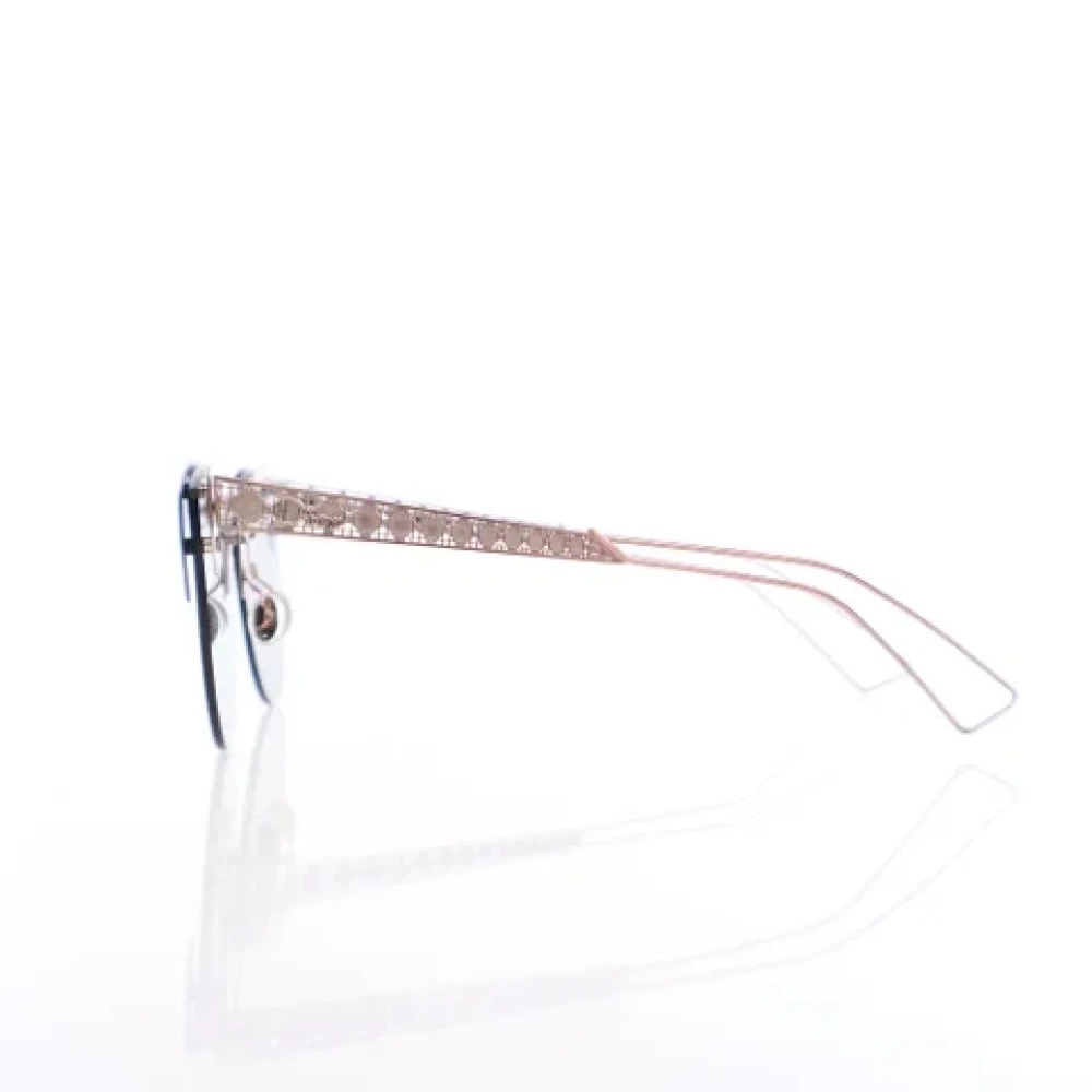 Dior Vintage Pre-owned Metal sunglasses Black Dames