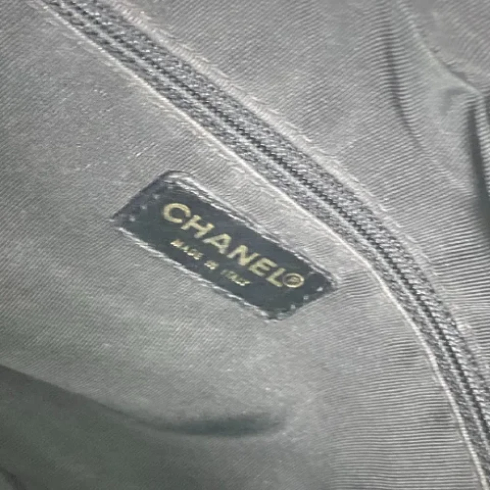 Chanel Vintage Pre-owned Leather chanel-bags Blue Dames