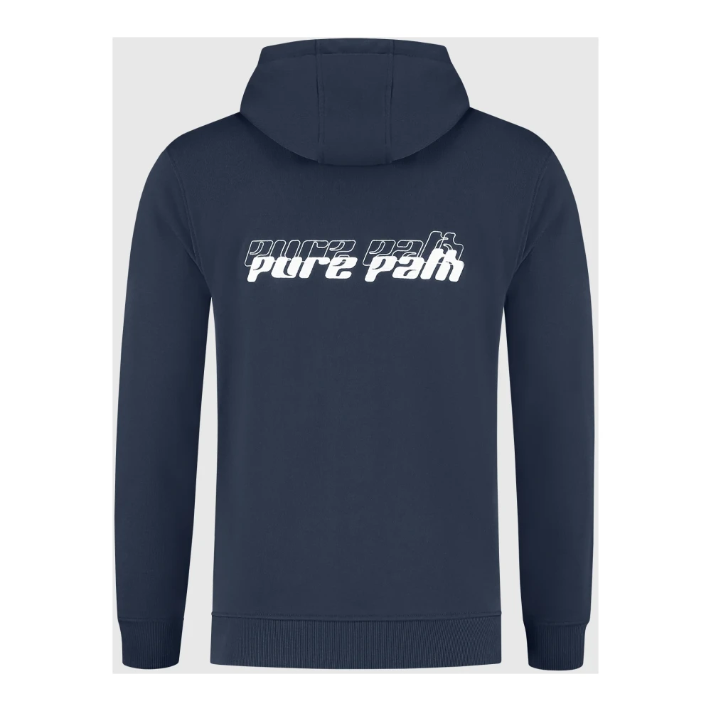 Pure Path Dimensional Script Hoodie Heren Donkerblauw Blue Heren