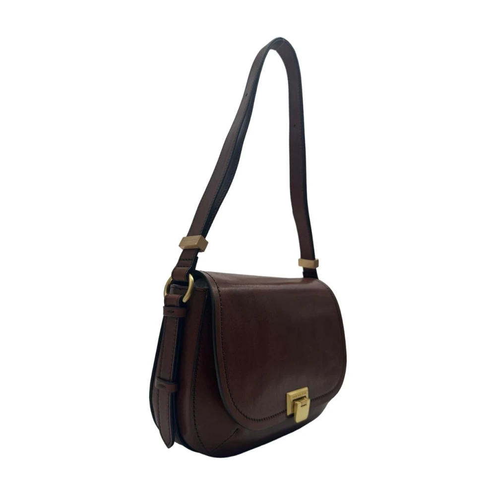 The Bridge Federica Leren Schoudertas Brown Unisex