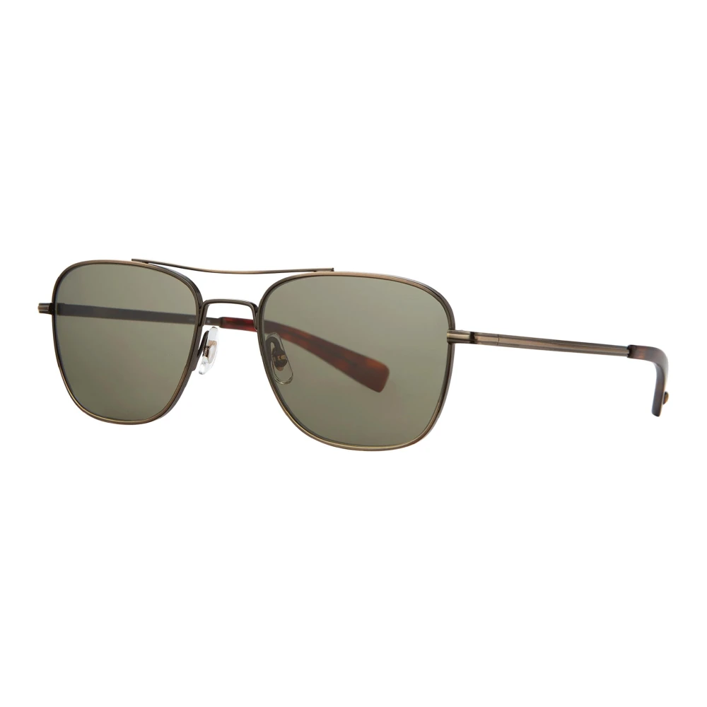 Garrett Leight Brushed Gold-Tortoise Sunglasses Harbor SUN Brown, Unisex