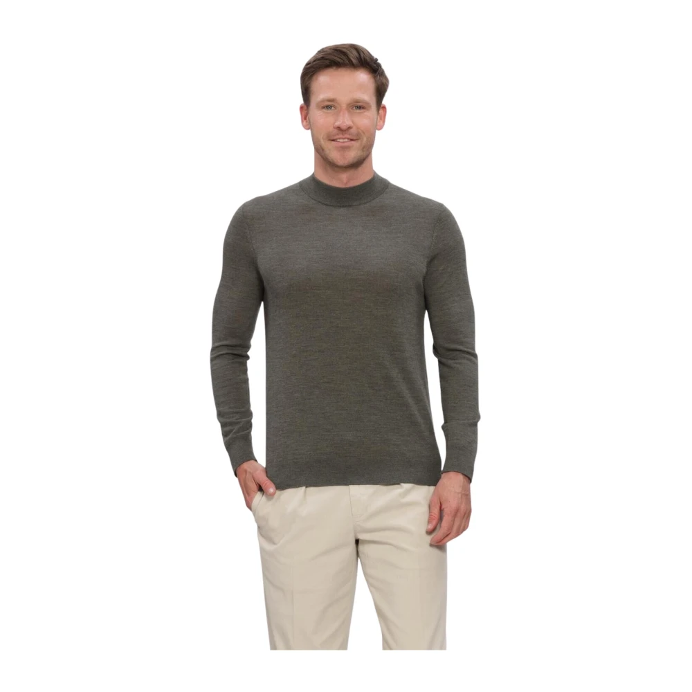 Profuomo Turtleneck Pullover Merinowolle Grün Größe L - Bild 3