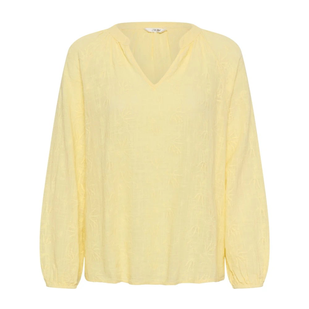 Cream , Damen, Blusen & Hemden, Gelb, L/Xl