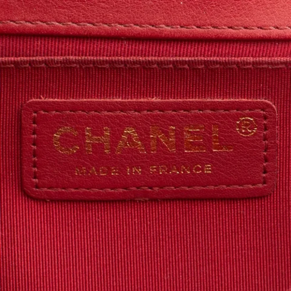 Chanel Vintage Pre-owned Leather chanel-bags Red Dames
