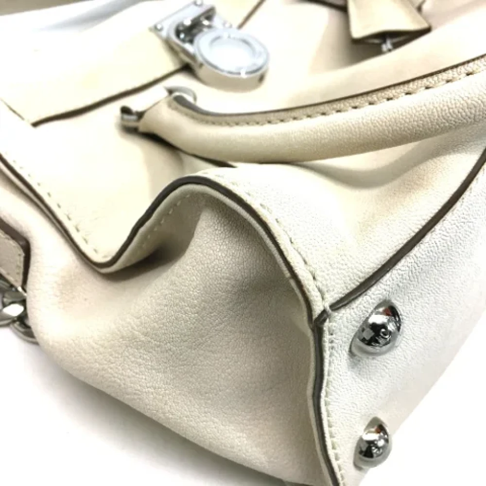 Michael Kors Pre-owned Leather shoulder-bags White Dames