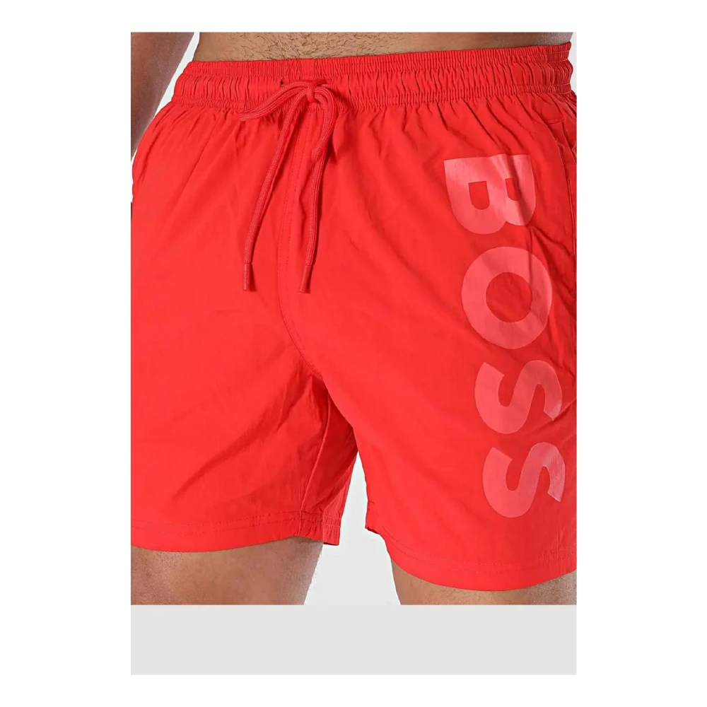 Hugo Boss Beachwear Red Heren