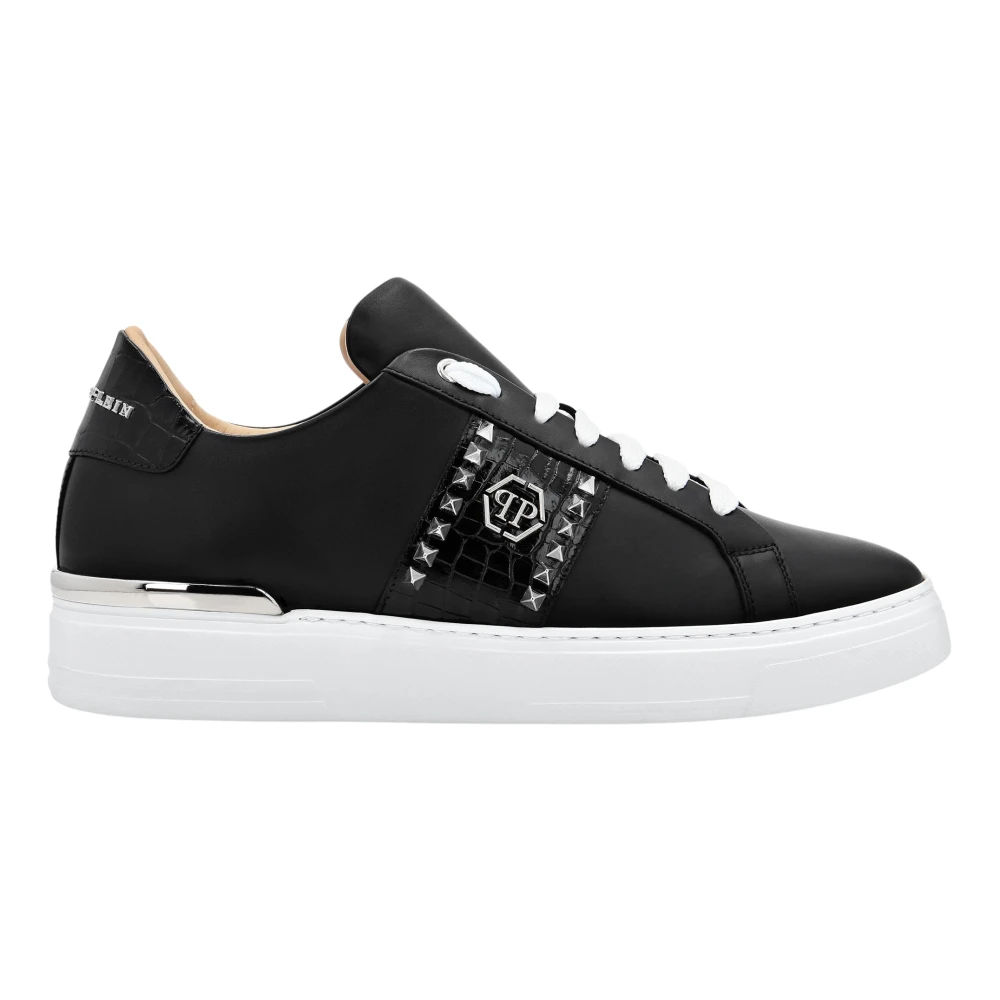 Philipp Plein Original TM Studded Lo-Top Heren Schoenen Zwart