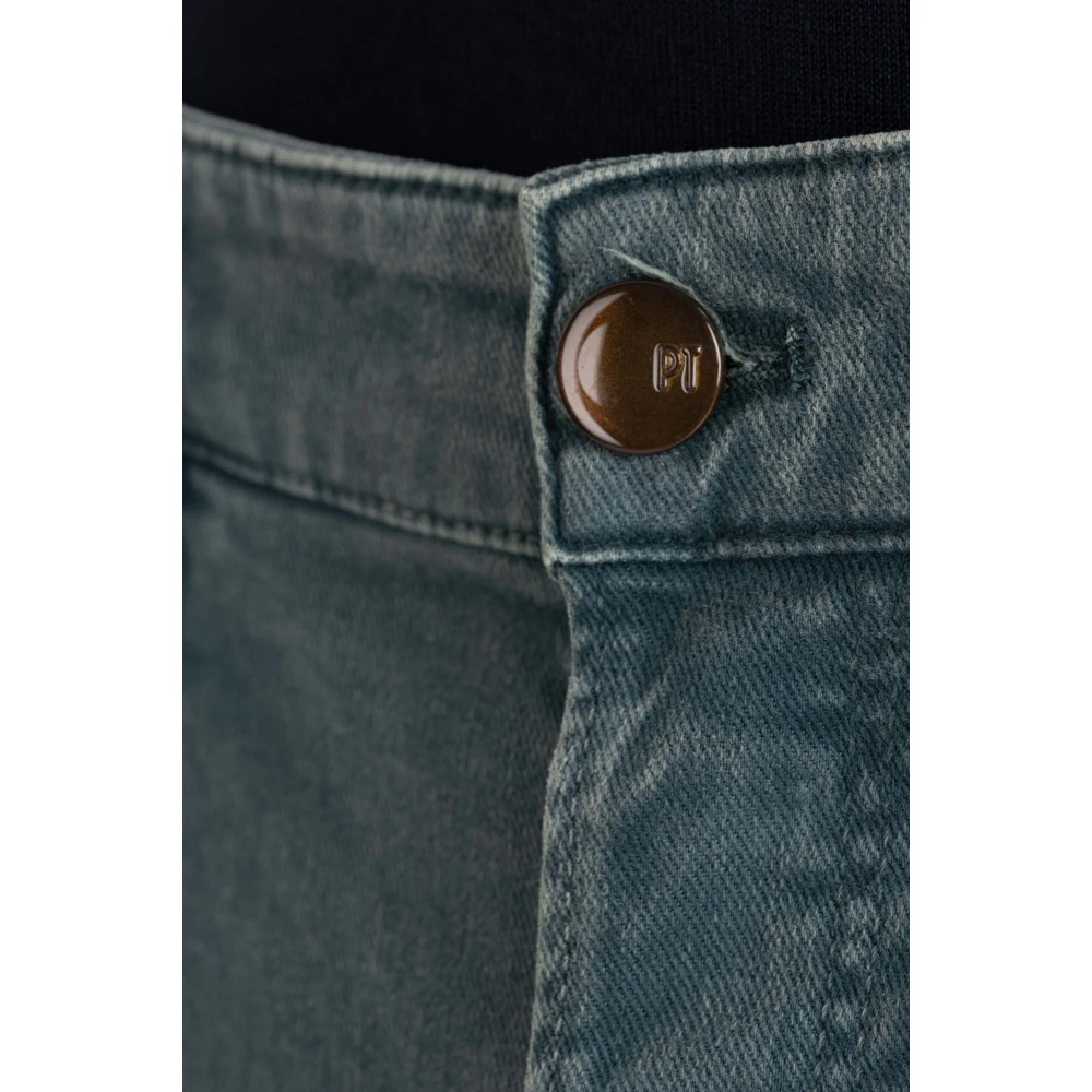 PT Torino Blauwe Denim Tapered Fit Jeans Blue Heren