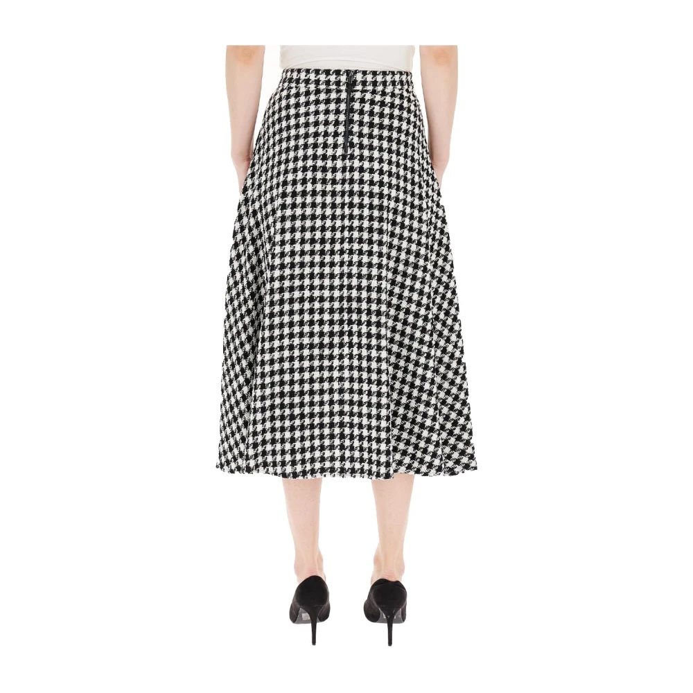 Pennyblack Katoenen Geplooide Rok Black Dames