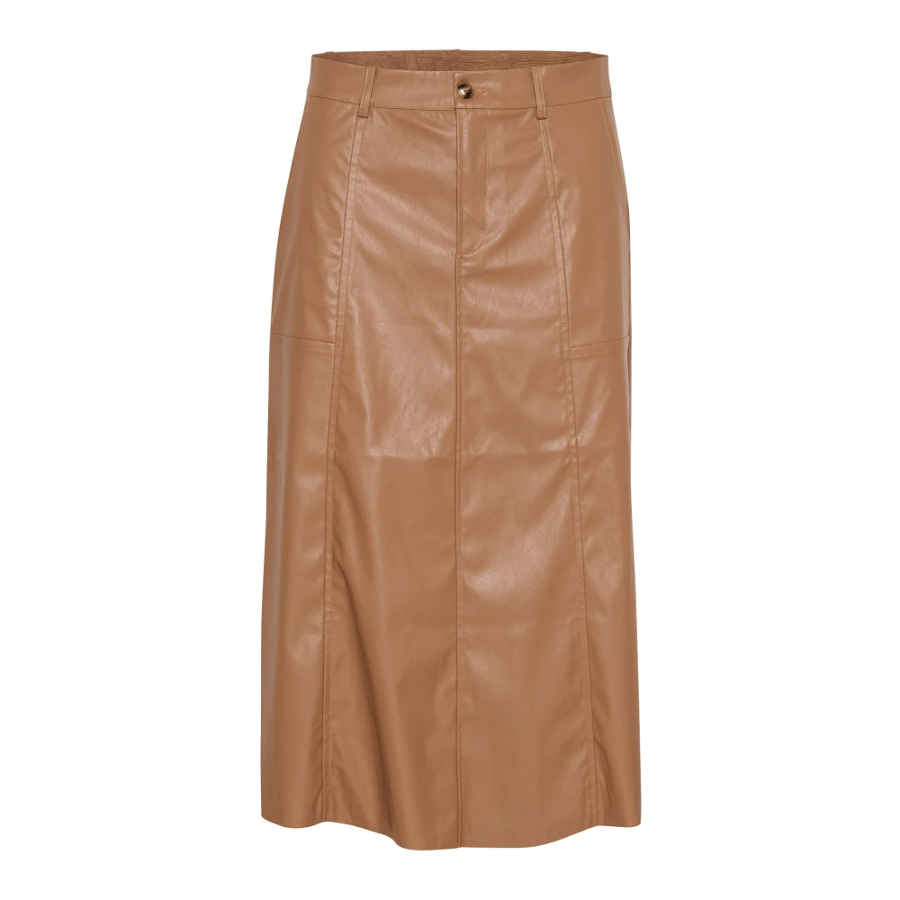 Cream A-lijn Rok Cinnamon Swirl Brown Dames