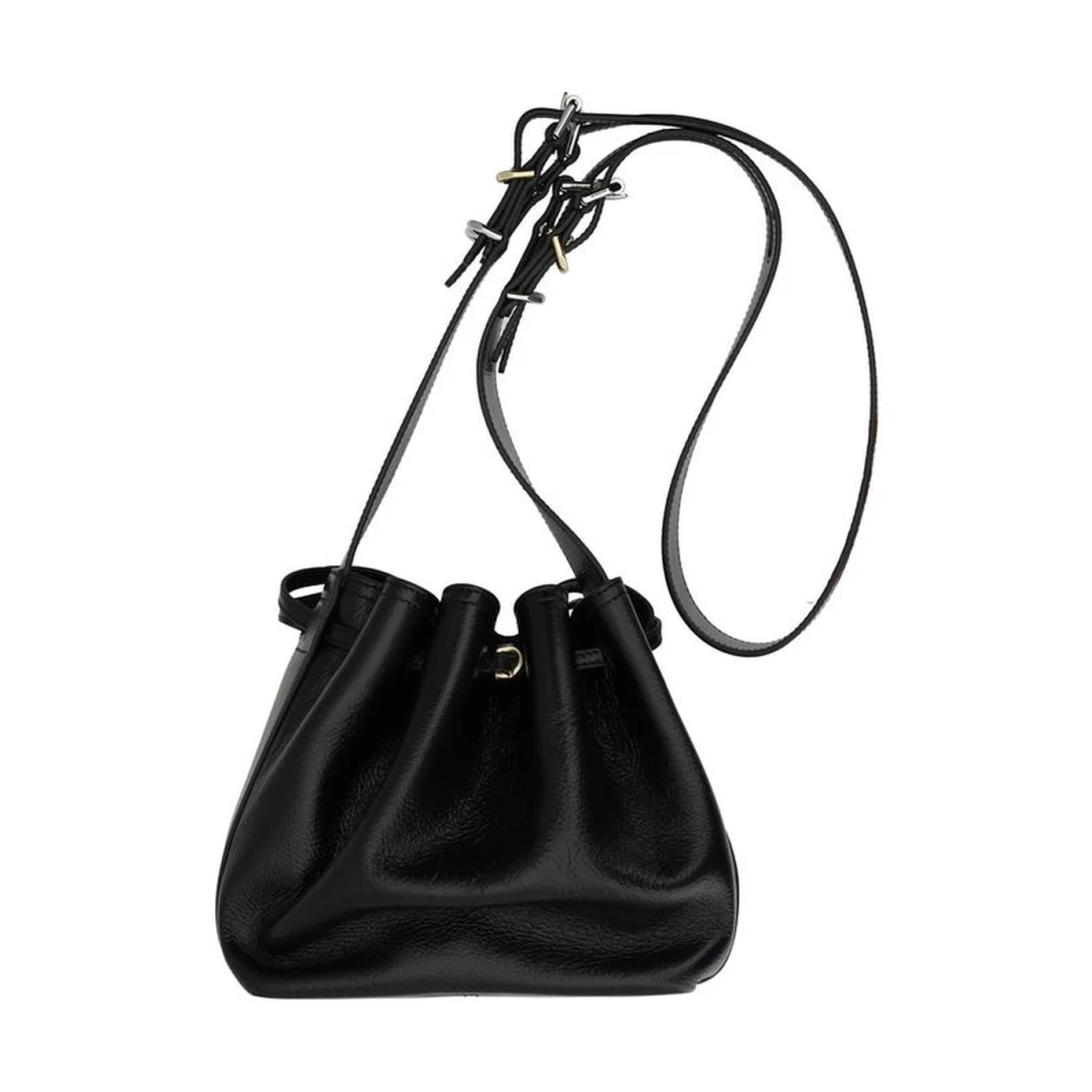 Givenchy Leren Bucket Bag met Trekkoordsluiting Black Dames