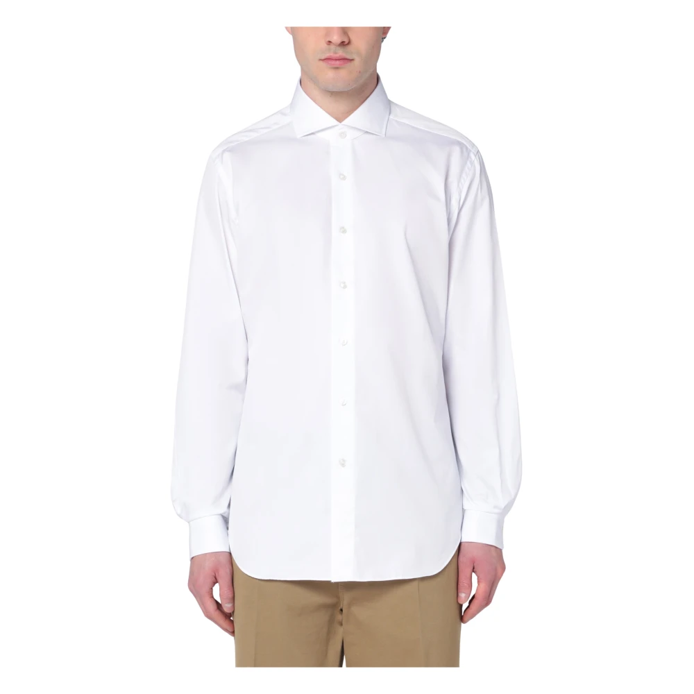 Xacus Lange Mouw Reis Shirt White Heren