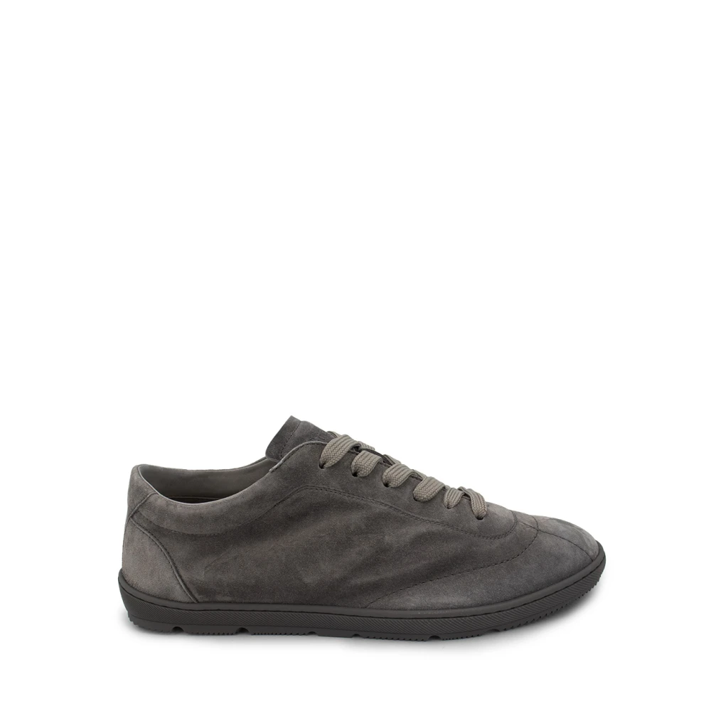 Brunello Cucinelli Men's Gray Sneakers, 10 Uk, Suede Trainers